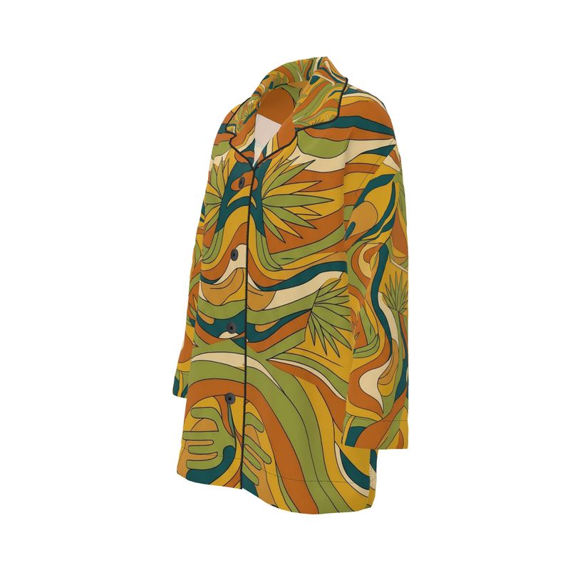 Mansamoo Sunset Swirl Luxury Pima Cotton Pyjama Top