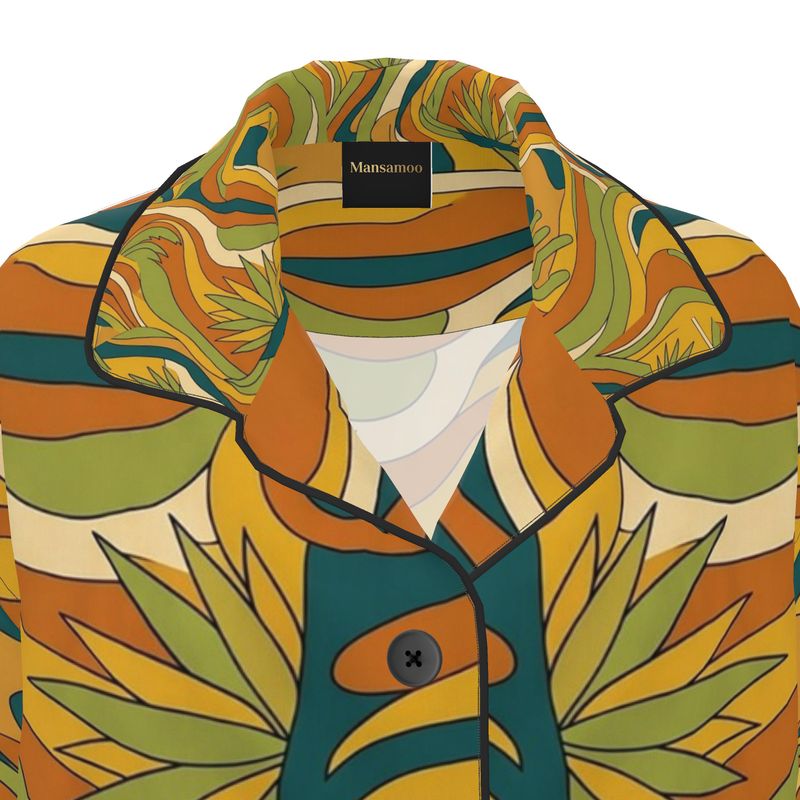 Mansamoo Sunset Swirl Luxury Pima Cotton Pyjama Top