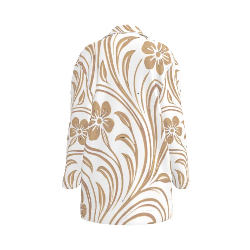 Mansamoo Champagne Flora Luxury Pima Cotton Pyjama top