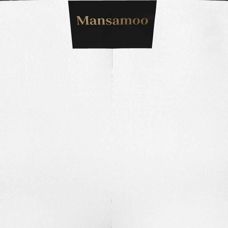 Mansamoo Emerald Deco Fan Luxury Pima Cotton Pyjama Trousers