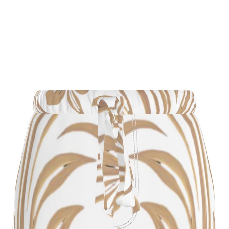 Mansamoo Champagne Flora Luxury Pima Cotton Pyjama Trousers