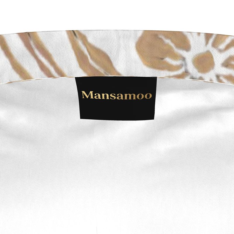 Mansamoo Champagne Flora Luxury Pima Cotton Pyjama Shorts