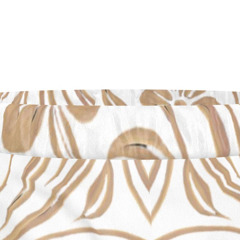 Mansamoo Champagne Flora Luxury Pima Cotton Pyjama Shorts